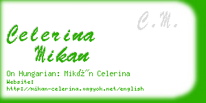 celerina mikan business card